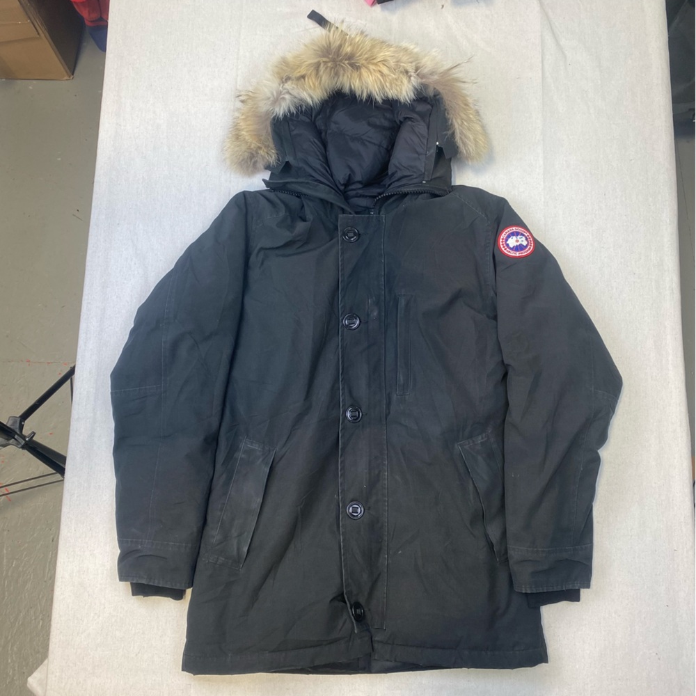 Canada Goose Men's Jasper Parka with Fur-Trim Hood - Black